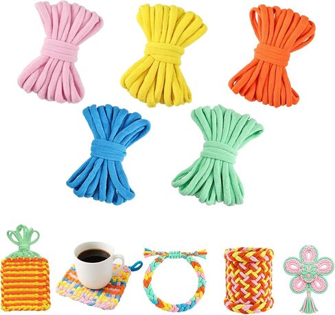 2000 Pcs Potholder Loom Loops Refill Pack 10 Rainbow Colors6-8 Inch Universal Weaving Loom Bands DIY Arts Craft Supplies Beginners and Adults Handmade Potholder Making Accessories Handcraft Gifts in Saudi Arabia