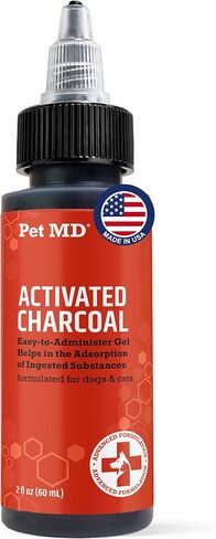 Pet MD Activated Charcoal for Dogs & Cats - First Aid for Ingestion - 60mL in Kuwait