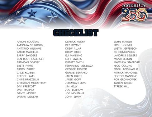 2026 WILD CARD JUST THE Hits: Patriotic Edition America 250 Trading Card Box (1 Comix 1/1 Card Per Box) in Kuwait