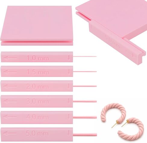 Polymer Clay Bead Roller & Snake Maker, 6 Sizes Strip & Hoop Roller for DIY Earring Jewelry Making in Kuwait