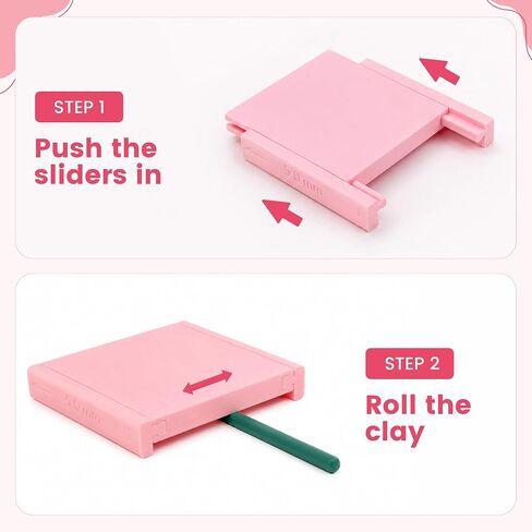 Polymer Clay Bead Roller & Snake Maker, 6 Sizes Strip & Hoop Roller for DIY Earring Jewelry Making in Kuwait