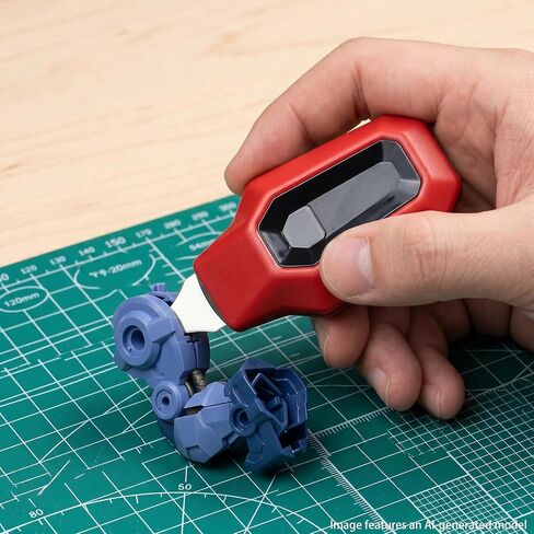Press Model Separator, Automatic Parts Detacher & Part Separation Tool, Ergonomic Hobby Assembling Tool for Model Kits, 1.65 x 2.75 Inch, High-Strength ABS, Red in Kuwait