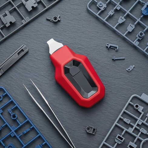 Press Model Separator, Automatic Parts Detacher & Part Separation Tool, Ergonomic Hobby Assembling Tool for Model Kits, 1.65 x 2.75 Inch, High-Strength ABS, Red in Kuwait