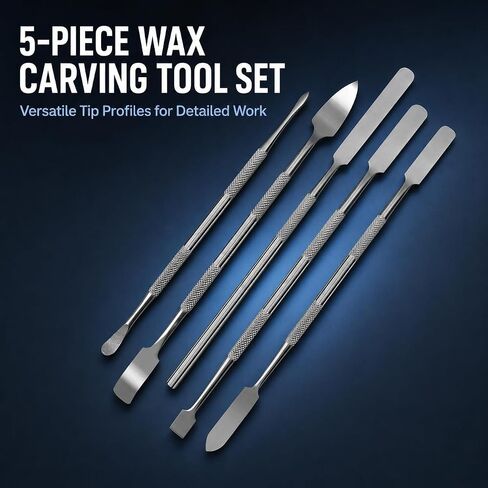 5 Pieces Wax Carver Tool Set, Stainless Steel Double-Ended Sculpting Tools in Kuwait