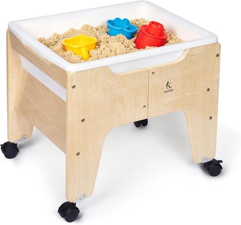 Kids Water&Sand Sensory Table, Indoor&Outdoor Play Table w/Casters in Saudi Arabia