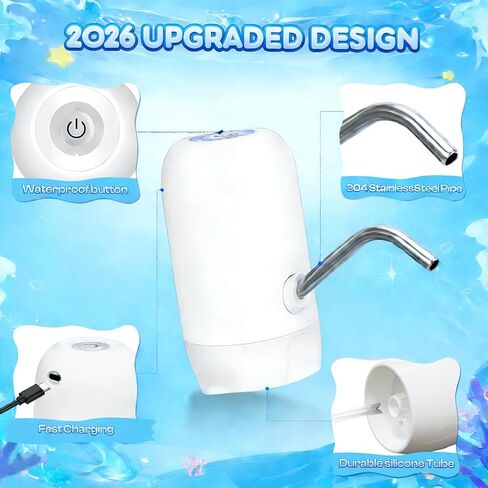 Water Table Pump, Continuous Kids Water Pump for Table, 3 Hours of Non-Stop Work Water Table Accessories Water Pump for Fun Summer Outdoor Water Toys Outside Water Play (White) in Kuwait