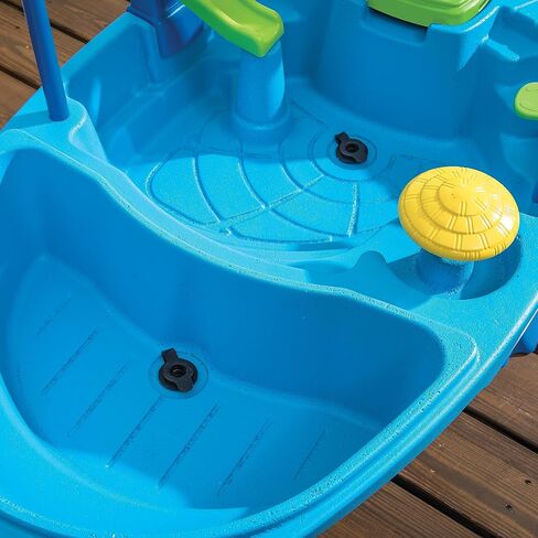 Step2 Fiesta Cruise Sand & Water Table with Umbrella, Kids Activity Sensory Playset, Summer Outdoor Toys, 10 Piece Water Toy Accessories, for Toddlers 2+ Years Old in Kuwait