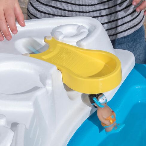 Step2 Fiesta Cruise Sand & Water Table with Umbrella, Kids Activity Sensory Playset, Summer Outdoor Toys, 10 Piece Water Toy Accessories, for Toddlers 2+ Years Old in Kuwait