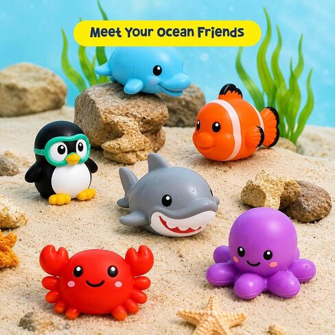 Tubby Tots Mold-Free Design Bath Toys for Kids - Baby Toys for Toddlers in Kuwait