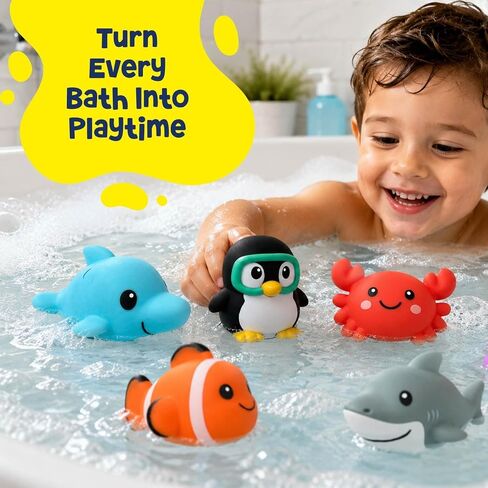 Tubby Tots Mold-Free Design Bath Toys for Kids - Baby Toys for Toddlers in Kuwait