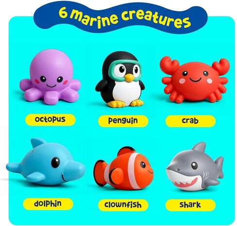 Tubby Tots Mold-Free Design Bath Toys for Kids - Baby Toys for Toddlers in Kuwait