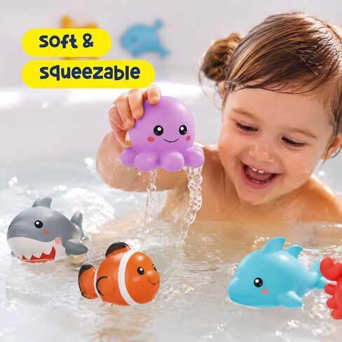 Tubby Tots Mold-Free Design Bath Toys for Kids - Baby Toys for Toddlers in Kuwait