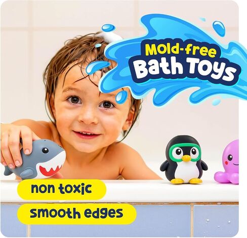 Tubby Tots Mold-Free Design Bath Toys for Kids - Baby Toys for Toddlers in Kuwait