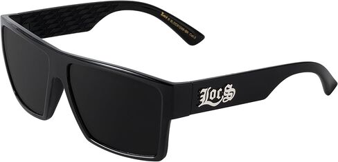 Locs 91105 Black Sunglasses | Authentic Gangster Flat Top Lowrider Maddogger Shades in Kuwait
