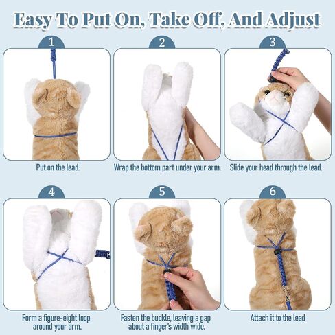 2 Pcs Ferret Harness and Leash Set Adjustable Figure 8 Harness and Leash for Small Animals in Kuwait