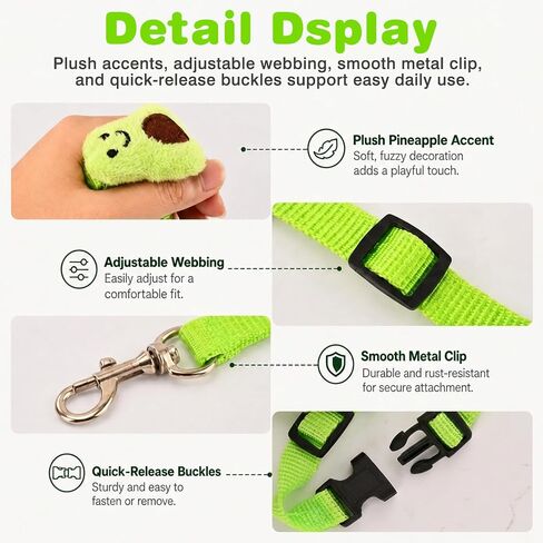 Bunny Rabbit Harness and Leash Set, 4 Pack Adjustable Small Pet Vest Harness with Leash, Soft Fabric Comfortable Fit for Bunny, Ferret, Kitten, Puppy and Guinea Pig in Kuwait