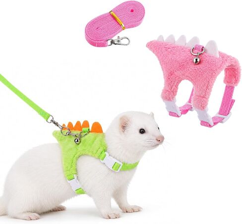 Ferret Harness and Leash Set 2 Pcs Dinosaur Shaped Ferret Harness in Kuwait