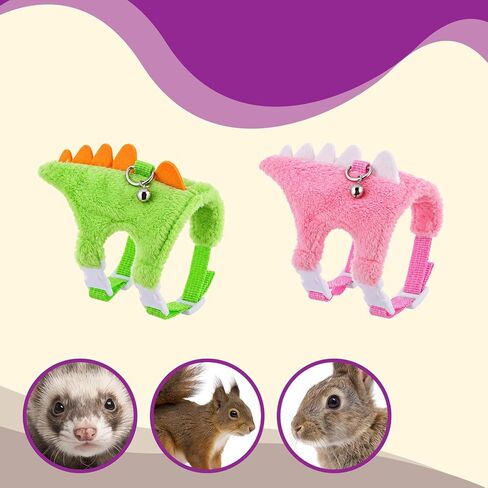 Ferret Harness and Leash Set 2 Pcs Dinosaur Shaped Ferret Harness in Kuwait