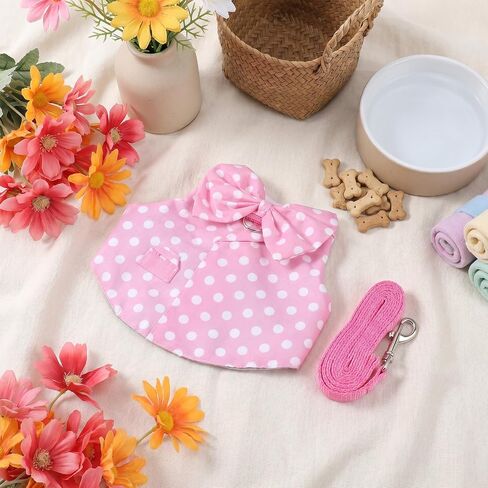 Adjustable Escape Proof Vest Cute Bunny Vest Hamster Leash Set Bunny Harness and Leash Set Soft Breathable Mesh Rabbit Leashes Vests with Safety Buckles for Rabbits Kittens Guinea Pigs Small Pets in Kuwait