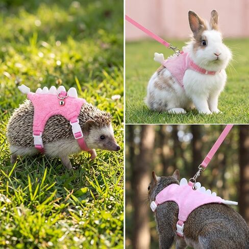 Ferret Harness and Leash Set, Pink Soft Small Animals Vest Harness in Kuwait