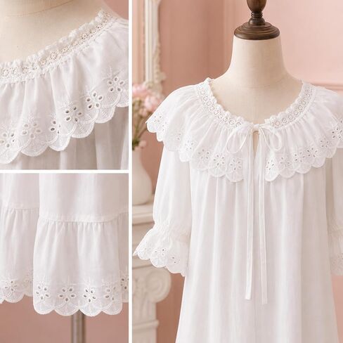 Cotton Eyelet Ruffle Trim Sewing White Scalloped Edge Lace By the Yard in Kuwait