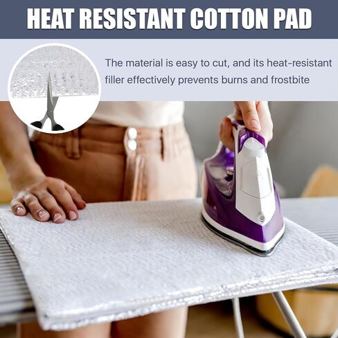 Lainballow 3 Pcs 36x45 Inch Heat Resistant Batting for Potholders, Insulating Thermal Lining Batting for Sewing, Soft Heat Reflective Fabric Quilting Fabric for Sewing Crafts Pot Holder Arts Place Mat in Kuwait