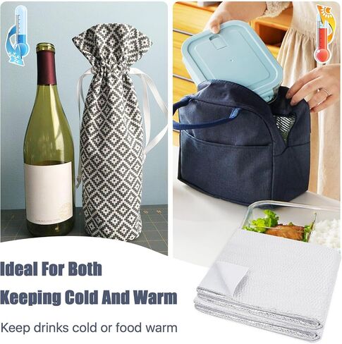 Lainballow 3 Pcs 36x45 Inch Heat Resistant Batting for Potholders, Insulating Thermal Lining Batting for Sewing, Soft Heat Reflective Fabric Quilting Fabric for Sewing Crafts Pot Holder Arts Place Mat in Kuwait