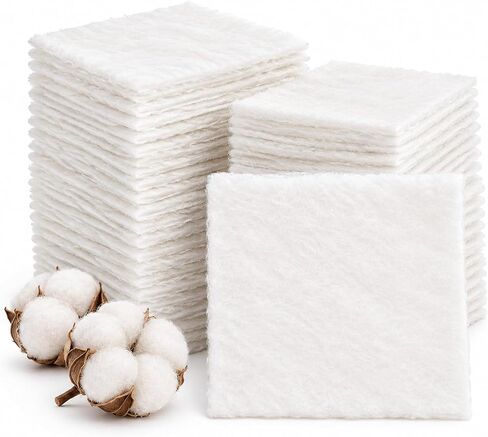 40 Pack 8 x 8'' Cotton Batting Squares for Quilting, 200 GSM in Kuwait