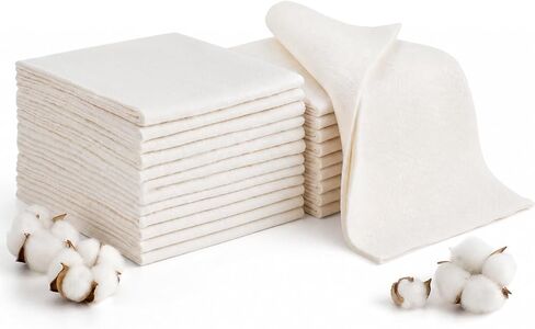 20 Pack 100% Cotton Quilt Batting 20"x20" Pre-Cut Quilt Squares for Sewing in Kuwait