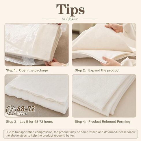 20 Pack 100% Cotton Quilt Batting 20"x20" Pre-Cut Quilt Squares for Sewing in Kuwait