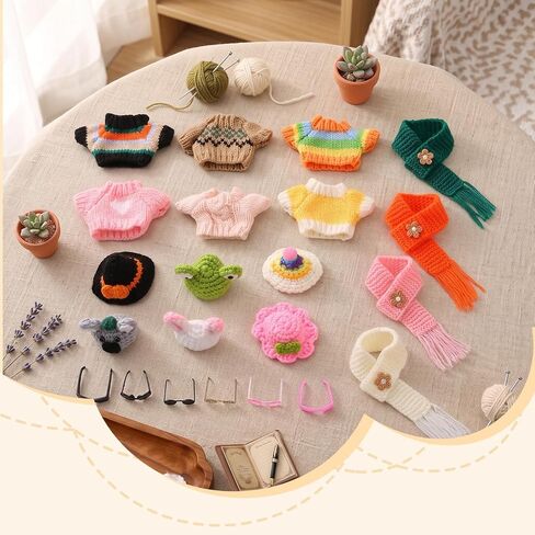 JATEBI 7 Inches Warm Desk Goose Keychain Outfits Mini Porch Goose Outfits in Kuwait