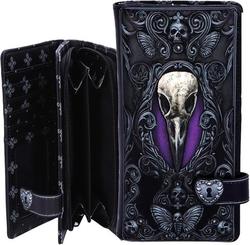 Nemesis Now Take Flight Embossed Purse 18.5cm, Purple, One Size in Kuwait