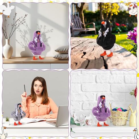 7 Inch Desk Goose Outfits, Mini Desktop Hoodie with Chain Sunglass in Kuwait
