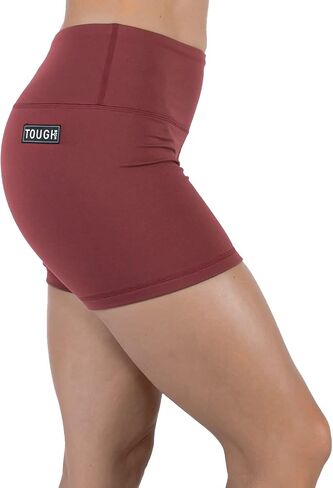 Tough Mode Women High Rise 3"/ 5" Super Soft Athletic Bike Workout Active Running Yoga Volleyball WOD Booty Shorts in Kuwait