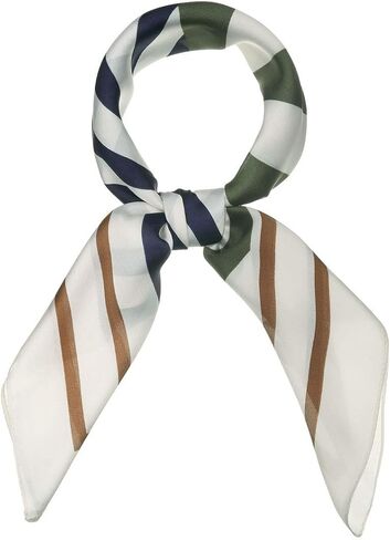 Allegra K 70cm Stripe Print Square Scarves Kerchief Neck Head Scarf Neckerchief Headband for Ladies in Kuwait