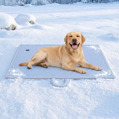Ownpets Cooling Mat for Large Dogs, Non-Slip Woven Rattan Pad in Saudi Arabia