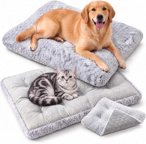 Dog Crate Mat, Reversible Cooling Dog Bed, Grey 33.5x23.6in in Kuwait