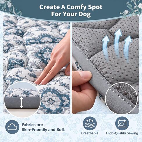 50" x 50" Dog Crate Pad Mat, Non-Slip Kennel Pad for Dogs in Kuwait