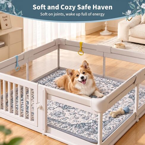 50" x 50" Dog Crate Pad Mat, Non-Slip Kennel Pad for Dogs in Kuwait