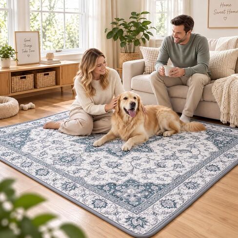 50" x 50" Dog Crate Pad Mat, Non-Slip Kennel Pad for Dogs in Kuwait