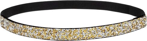 YooAi Silver Belts for Women Dress Rhinestone Skinny Elastic Waist Belt for Women Ladies Girls in Kuwait