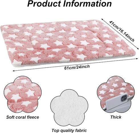 4 Pcs Washable Dog Bed Crate Mat Pad, Reversible Kennel Pad for Crate Pet, Replaceable Dog Cat Bed Guinea Pig Mats Ultra Soft for Small, Medium, Large Dogs Machine Washable 24x16 Inch in Kuwait