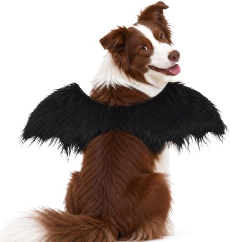Pet Halloween Wings for Dogs & Cats, Adjustable Angel Devil Costume in Kuwait