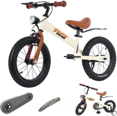 2 in 1 Balance Bike to Kids Bike with Training Wheels, 12 /14inch in Kuwait