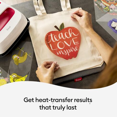 Cricut EasyPress 2-9 in x 9 in Heat Press - Heat Transfer Machine for T-Shirts, Tote Bags, Baby Clothes, Decor, & More - Easy to Use - Raspberry in Kuwait