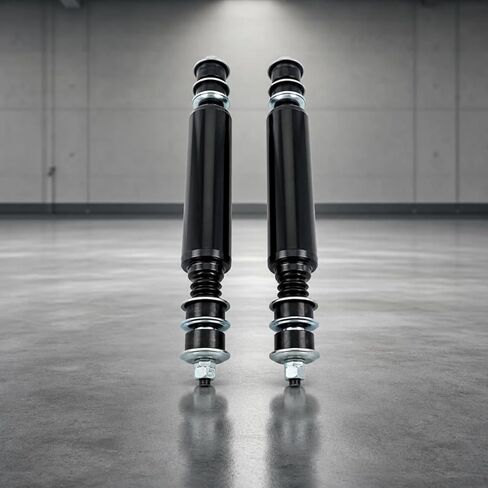 Rear Hydraulic Damping Unit Heavy Duty Metal Body Silver Piston Rod Vibration Reduction Replacement Assembly for Utility Vehicle Suitable for Repair in Saudi Arabia