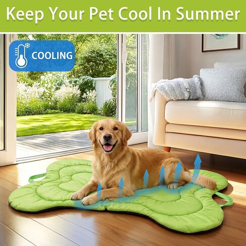 Outdoor Dog Bed for Car Travel Dog Bed Mat - Portable Foldable Reversible Pet Mat, Washable All-Season Cooling Mat for Dogs Camping, Car, Indoor & Outdoor Double-Sided Anti-Grabbing in Kuwait