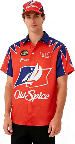 Ricky Bobby Shirt Talladega Nights Short Sleeve Shirt Men's Casual Shirt in Kuwait