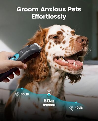 oneisall LED Light 2-in-1 Dog Grooming Clippers & Paw Trimmer Kit in Kuwait