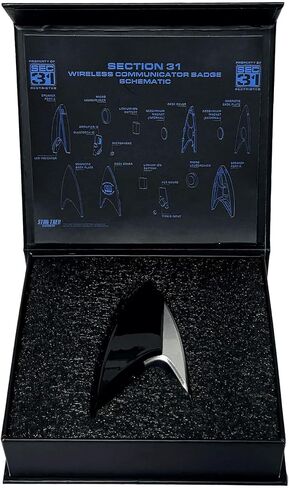 FAMETEK Star Trek TNG & Section 31 Bluetooth ComBadge Bundle | Wearable Communicator Badges with Calls, Texts & Authentic Chirp Sounds | Officially Licensed Star Trek Collectibles in Kuwait